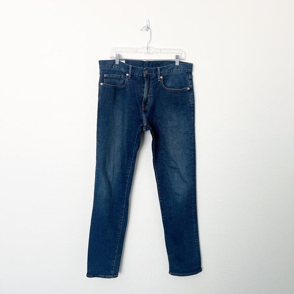 [Gap] Slim Leg GapFlex Stretch Denim Resin Dark Blue Wash Jeans Size 34x34 Men's - Picture 2 of 11